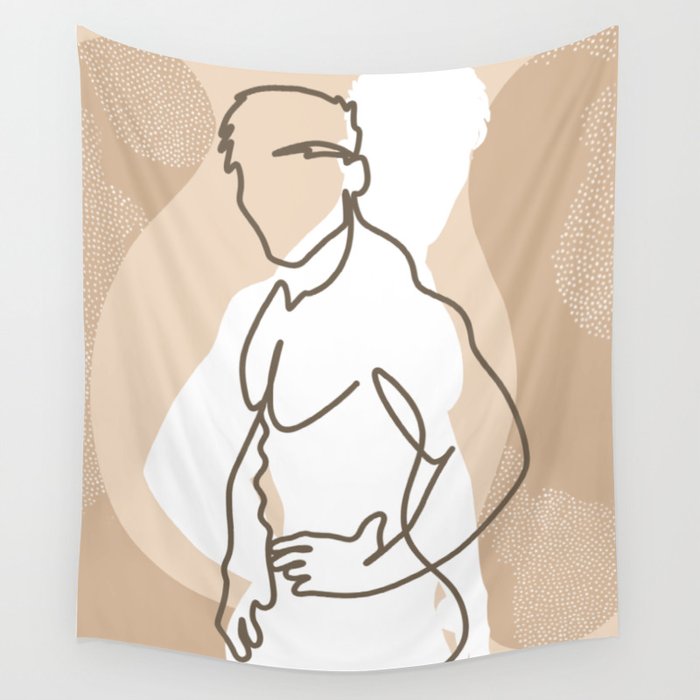 NOODDOOD Lines 17 Wall Tapestry Gallery Image 1