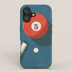 BILLIARDS / Ball 5 iPhone Case Gallery Image 1
