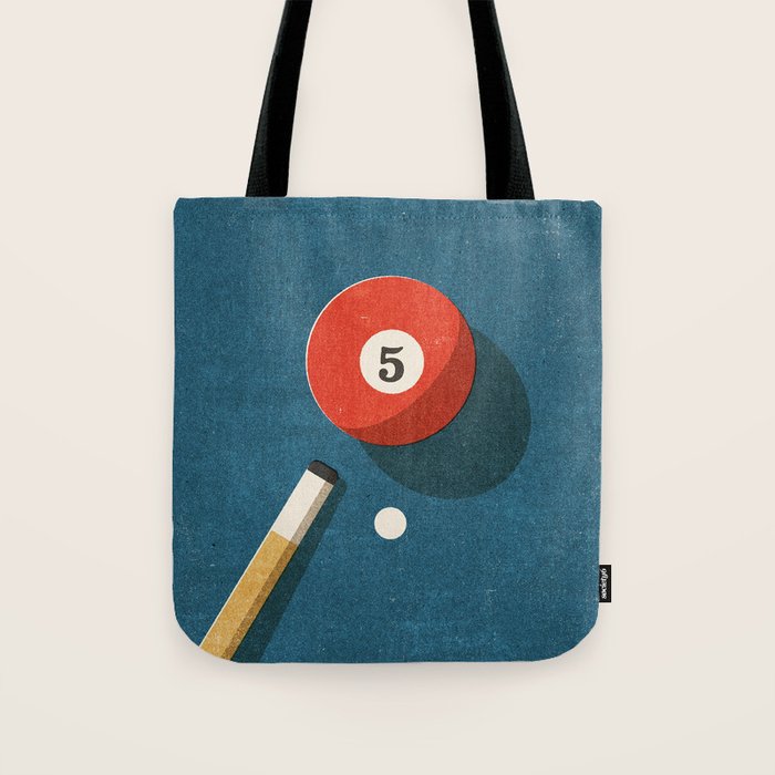 BILLIARDS / Ball 5 Tote Bag Gallery Image 1