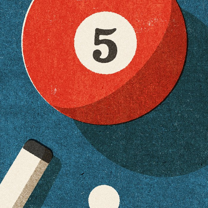 BILLIARDS / Ball 5 Coffee Mug Gallery Image 2