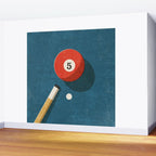 BILLIARDS / Ball 5 Wall Mural Gallery Image 2