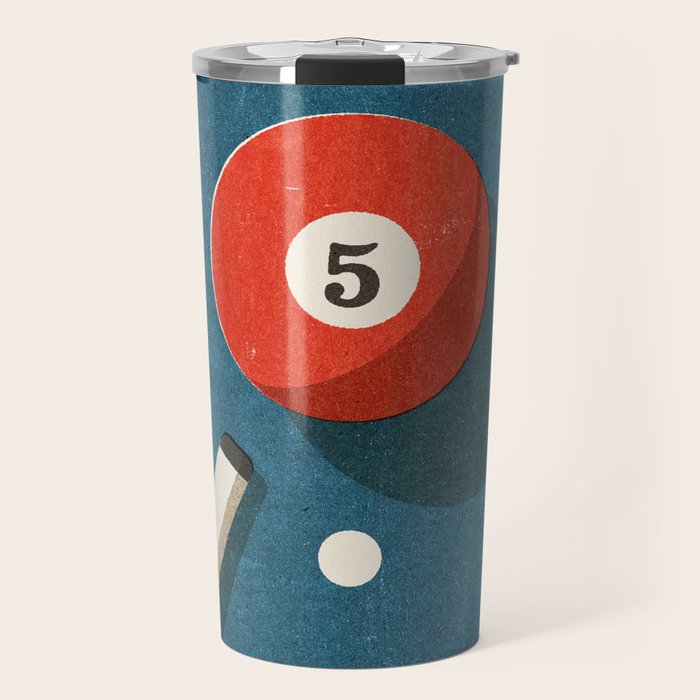 BILLIARDS / Ball 5 Travel Mug Gallery Image 1