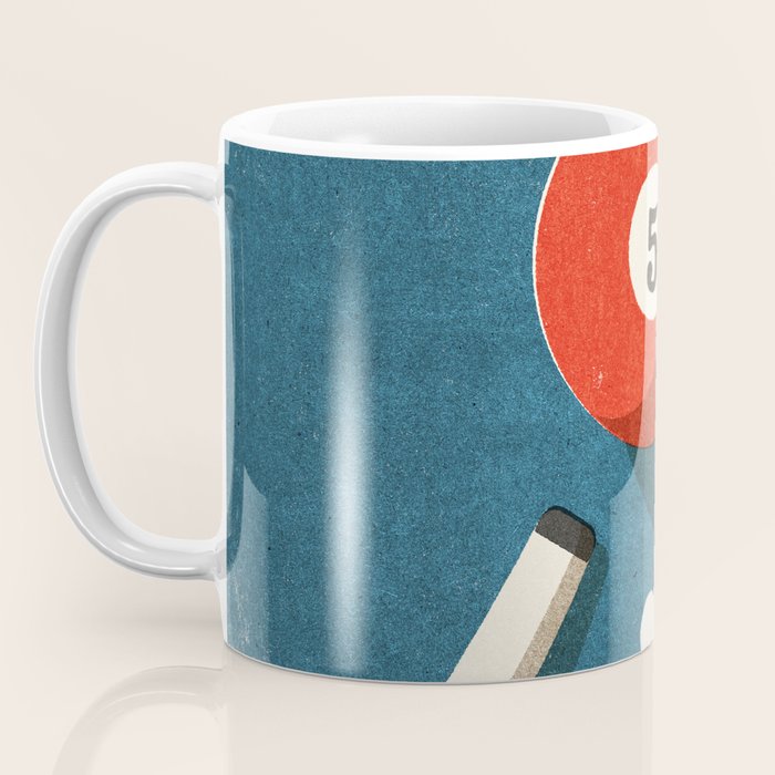 BILLIARDS / Ball 5 Coffee Mug Gallery Image 3