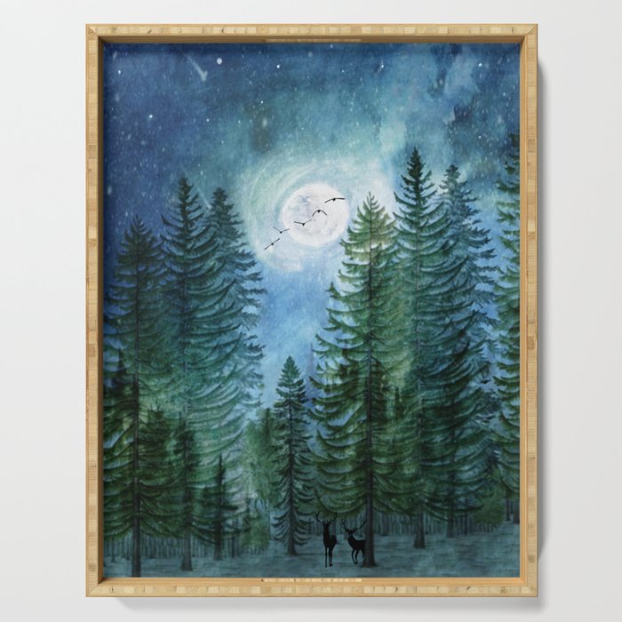 Silent Forest Serving Tray Gallery Image 1
