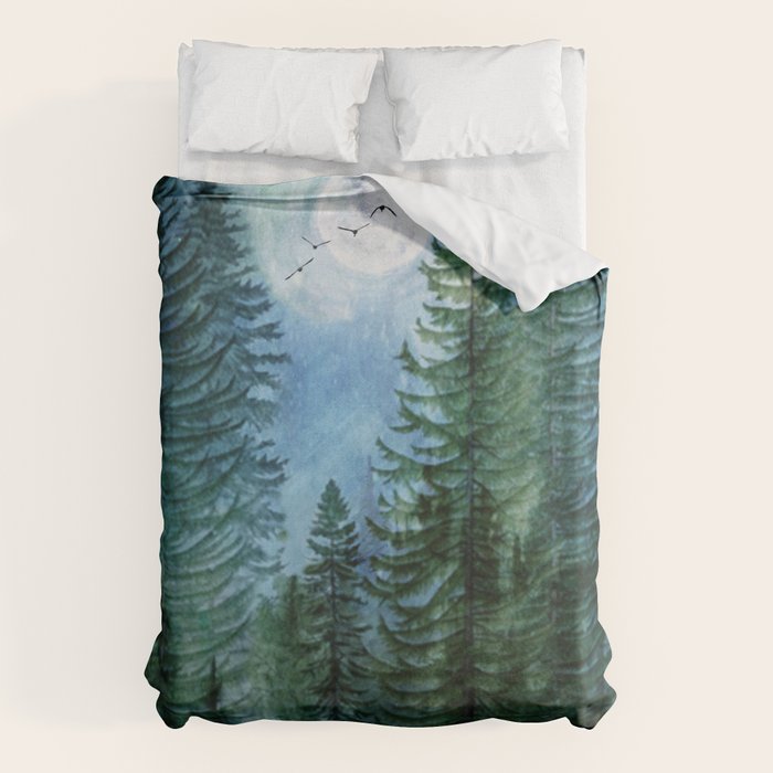 Silent Forest Duvet Cover Gallery Image 1