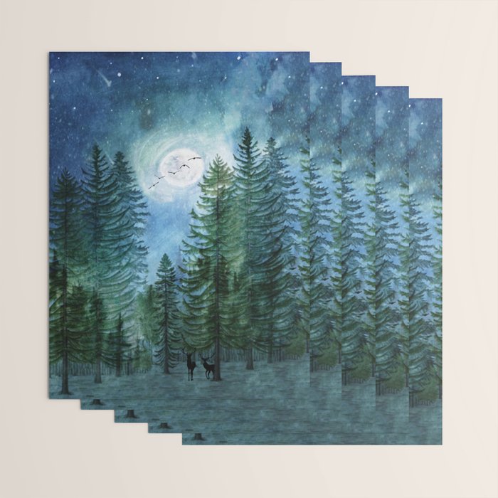 Silent Forest Wrapping Paper Gallery Image 3