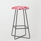 Les Fraises | 01 - Fruit Print Pink And Red Strawberry Preppy Modern Decor Abstract Strawberries Stool Gallery Image 1