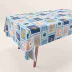 Hanukkah Stamps Tablecloth Gallery Image 1