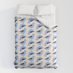 Blue Seagulls Pattern Duvet Cover Gallery Image 6