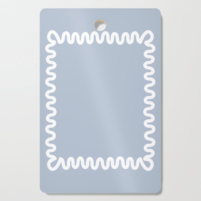 Wavy Lines - Blue White Cutting Board Gallery Image 1