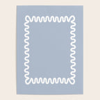Wavy Lines - Blue White Poster Gallery Image 4
