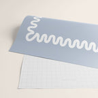Wavy Lines - Blue White Wrapping Paper Gallery Image 2