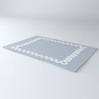 Wavy Lines - Blue White Rug Gallery Image 3