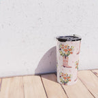 Western Floral Cowboy Boots Pattern Travel Mug Gallery Image 4