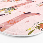 Western Floral Cowboy Boots Pattern Bath Mat Gallery Image 3