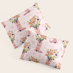 Western Floral Cowboy Boots Pattern Pillow Sham Gallery Image 3