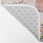 Western Floral Cowboy Boots Pattern Bath Mat Gallery Image 2