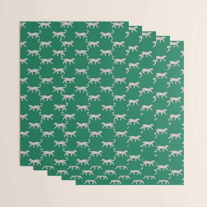 White leopard with red lips Wrapping Paper Gallery Image 3