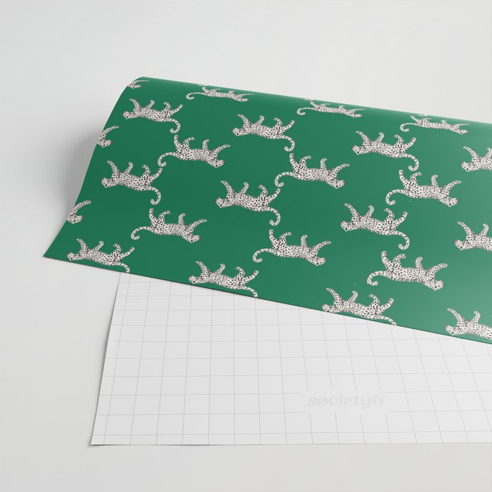 White leopard with red lips Wrapping Paper Gallery Image 2
