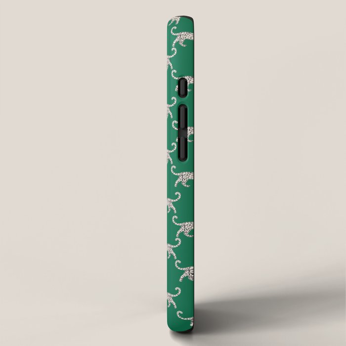 White leopard with red lips iPhone Case Gallery Image 2