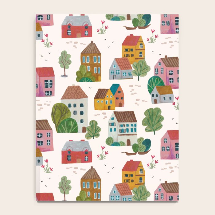 Cozy Village House Pattern Notebook Gallery Image 4