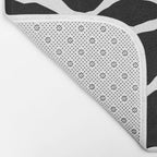Black and white water wave ripple pattern Bath Mat Gallery Image 2