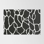 Black and white water wave ripple pattern Rug Gallery Image 2