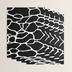 Black and white water wave ripple pattern Wrapping Paper Gallery Image 3