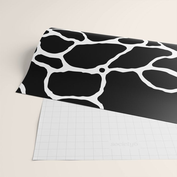 Black and white water wave ripple pattern Wrapping Paper Gallery Image 2
