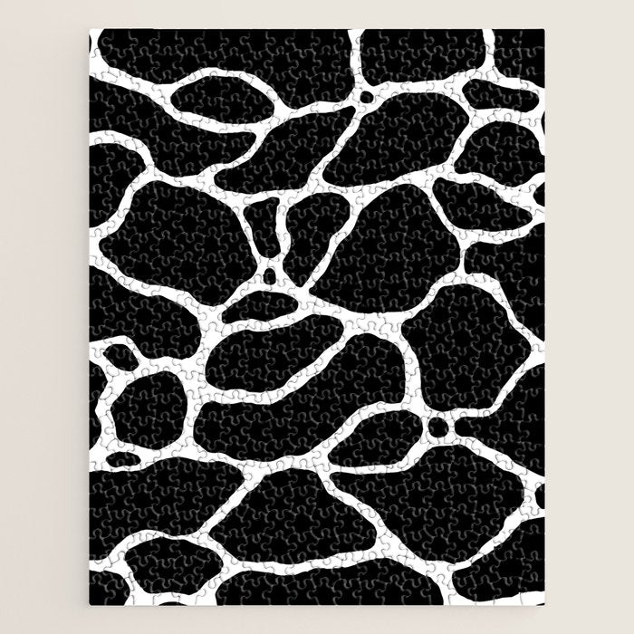 Black and white water wave ripple pattern Jigsaw Puzzle Gallery Image 1