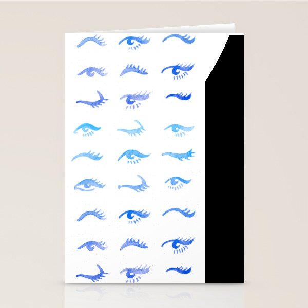 Mascara Envy - Blue OmbrÃ© Palette Stationery Card Gallery Image 1