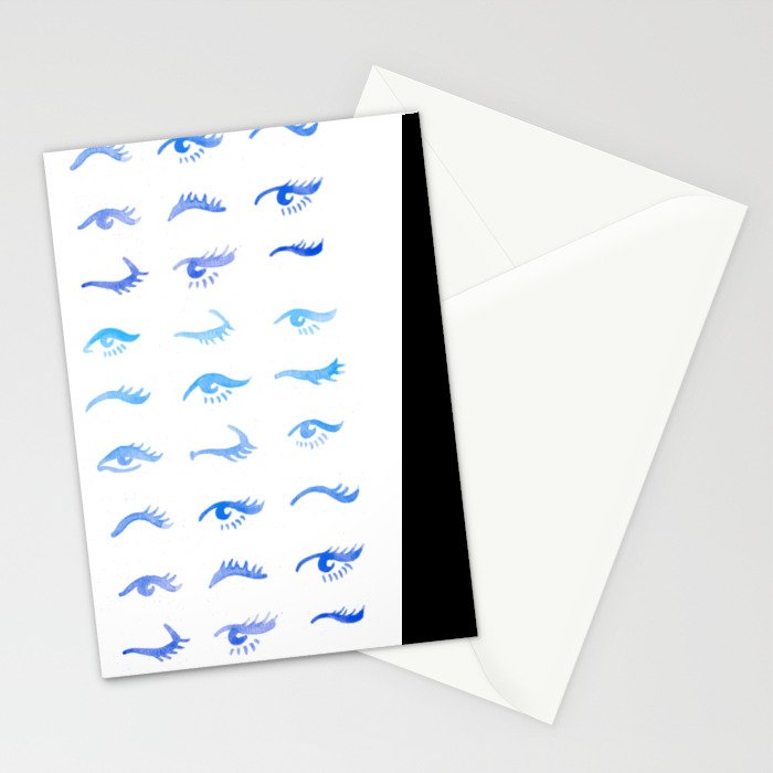 Mascara Envy - Blue OmbrÃ© Palette Stationery Card Gallery Image 2