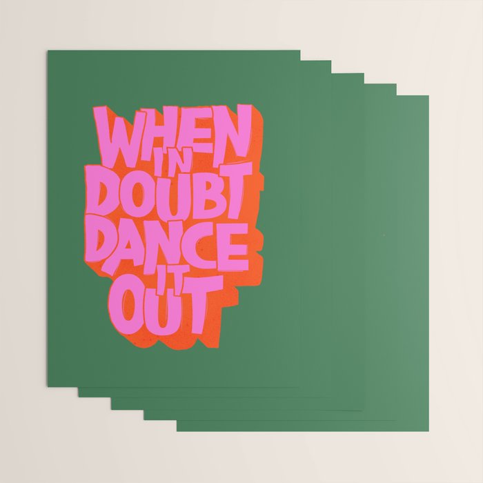 Dance It Out Pink And Green Wrapping Paper Gallery Image 3