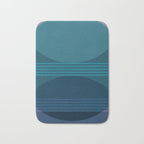 Abstraction_BLUE_LANDSCAPE_MOONLIGHT_NATURE_POP_ART_)521A Bath Mat Gallery Image 1