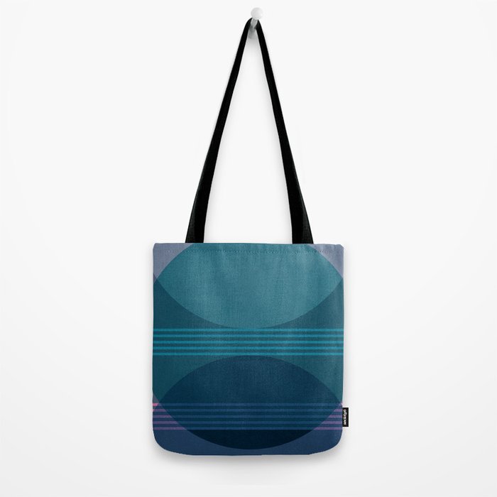 Abstraction_BLUE_LANDSCAPE_MOONLIGHT_NATURE_POP_ART_)521A Tote Bag Gallery Image 2