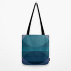 Abstraction_BLUE_LANDSCAPE_MOONLIGHT_NATURE_POP_ART_)521A Tote Bag Gallery Image 2