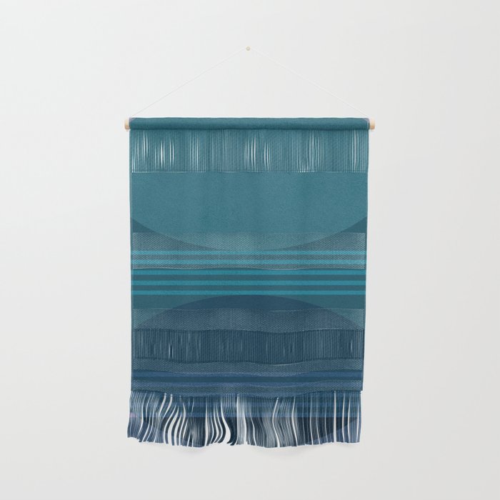 Abstraction_BLUE_LANDSCAPE_MOONLIGHT_NATURE_POP_ART_)521A Wall Hanging Gallery Image 1