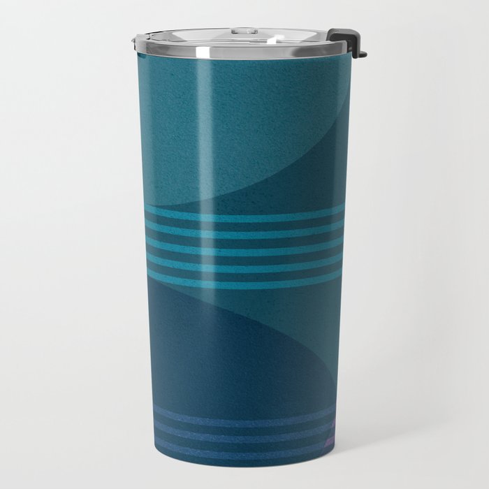 Abstraction_BLUE_LANDSCAPE_MOONLIGHT_NATURE_POP_ART_)521A Travel Mug Gallery Image 2