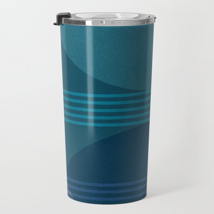 Abstraction_BLUE_LANDSCAPE_MOONLIGHT_NATURE_POP_ART_)521A Travel Mug Gallery Image 3