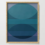 Abstraction_BLUE_LANDSCAPE_MOONLIGHT_NATURE_POP_ART_)521A Serving Tray Gallery Image 1
