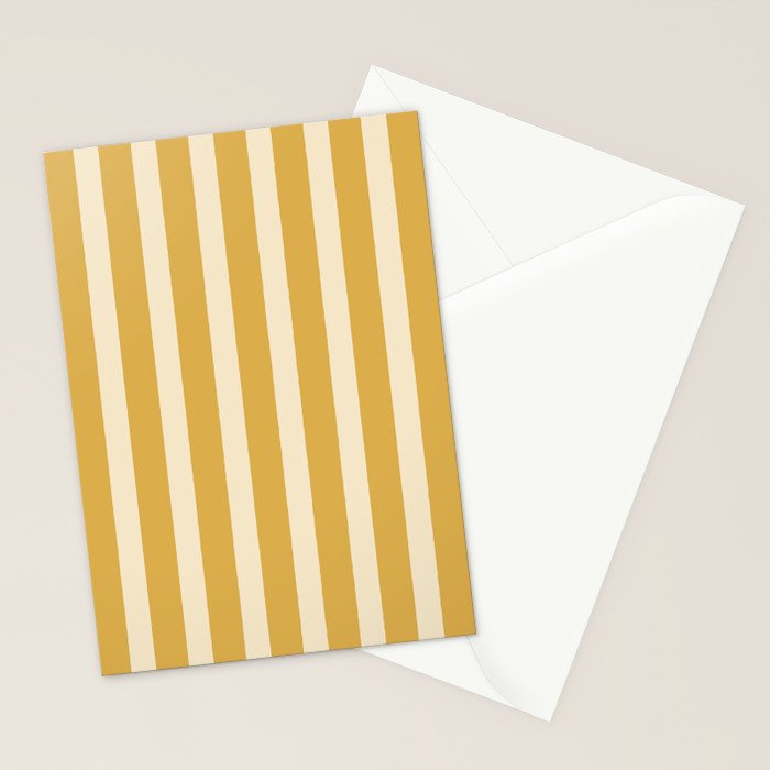 Simple Stripes Pattern - Gold Yelllow Stationery Card Gallery Image 2