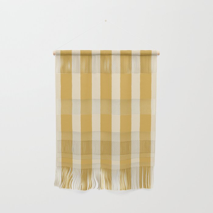 Simple Stripes Pattern - Gold Yelllow Wall Hanging Gallery Image 1