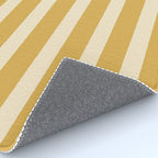 Simple Stripes Pattern - Gold Yelllow Rug Gallery Image 4