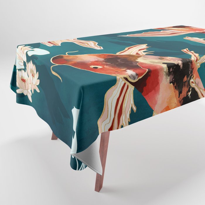 Metallic Koi VII Tablecloth Gallery Image 1