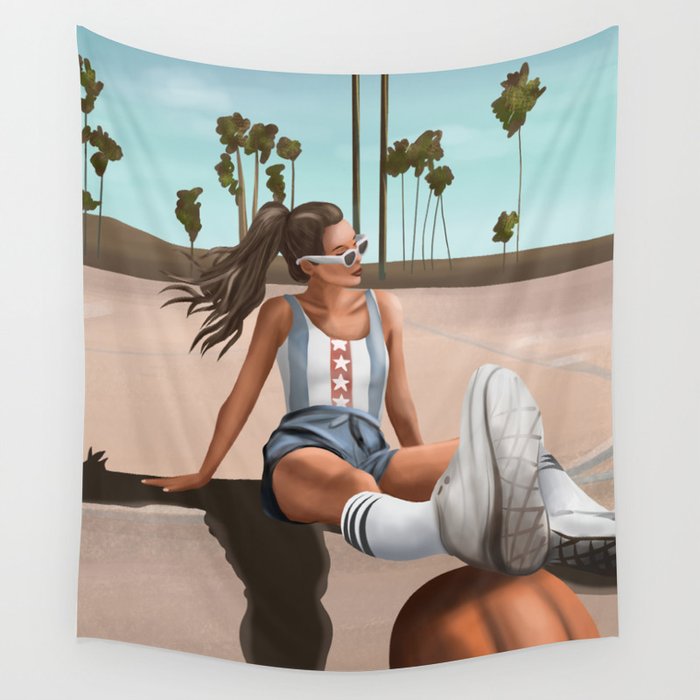 West Coast Vibes Wall Tapestry Gallery Image 1