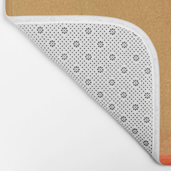 Colourful Field Lemon Slate Blue Bath Mat Gallery Image 2