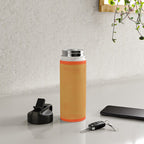 Colourful Field Lemon Slate Blue Water Bottle Gallery Image 4