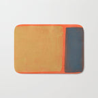 Colourful Field Lemon Slate Blue Bath Mat Gallery Image 1