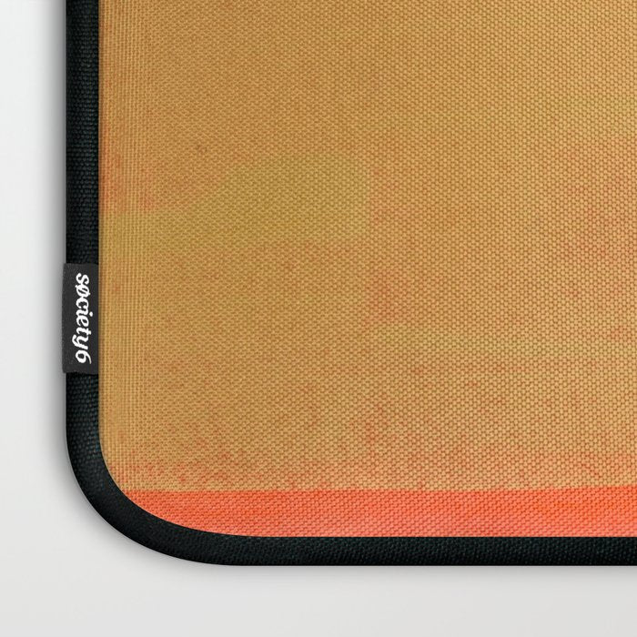 Colourful Field Lemon Slate Blue Laptop Sleeve Gallery Image 3