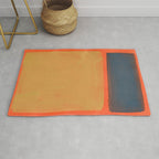 Colourful Field Lemon Slate Blue Rug Gallery Image 1